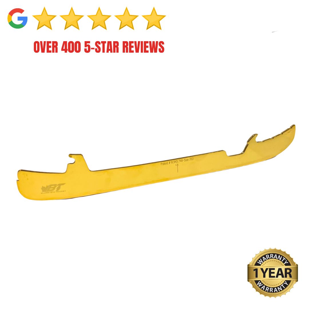 24K Gold Steel Replacement Hockey Skate Blades For All Skates