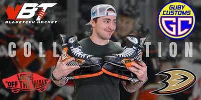 Bladetech Hockey & Guby Customs Collaboration with Anaheim Ducks & Vans