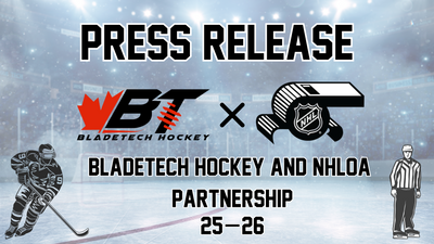 PRESS RELEASE - Bladetech Hockey And NHLOA Partnership for the 25-26 NHL Season