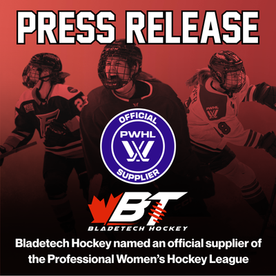 PRESS RELEASE: Bladetech Hockey to be an Official Supplier of the PWHL