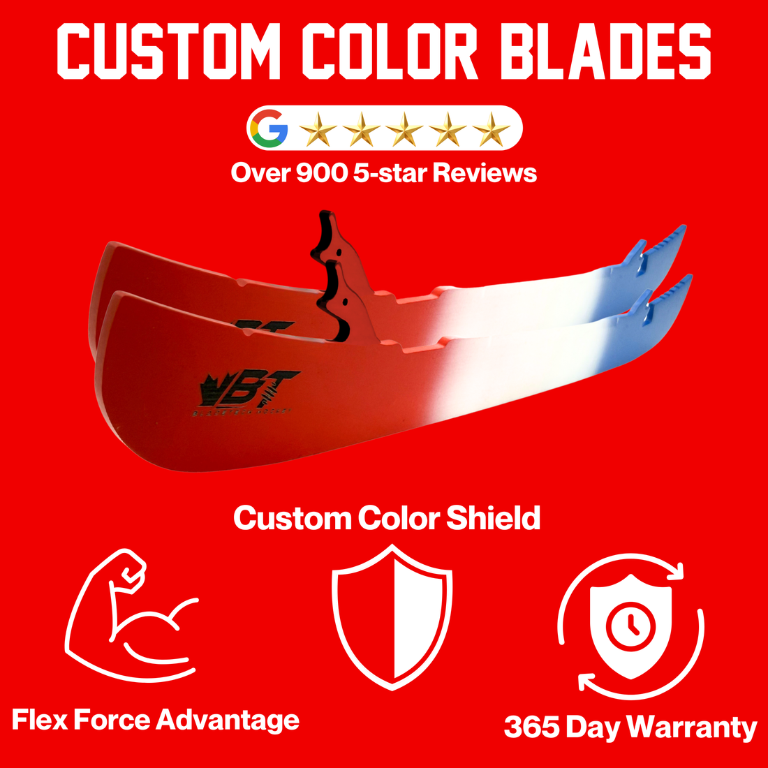Custom Color Hockey Skate Blades – Replacement Pair